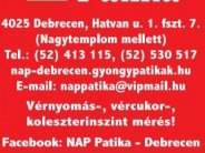 Nap Patika - a hét minden napján nyitva!