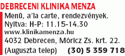   - Debreceni Klinika Menza