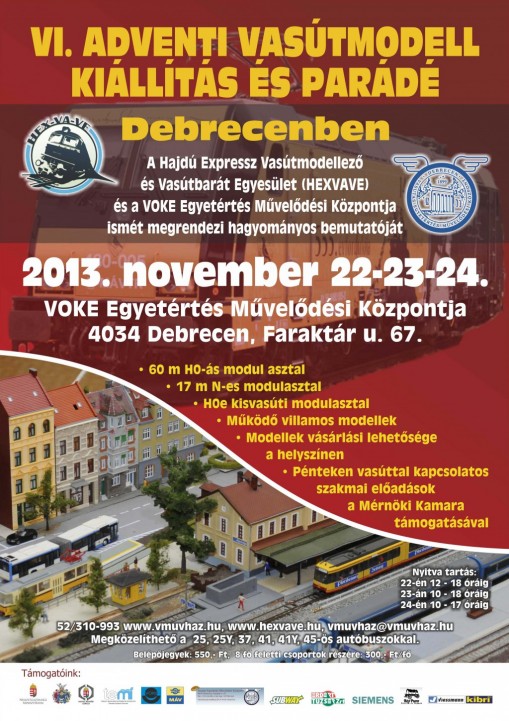 Adventi Vasútmodell Kiállítás 2013 Debrecen  - Adventi Vasútmodell Kiállítás