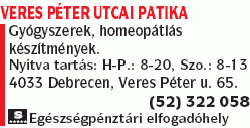   - Veres Péter utcai Patika