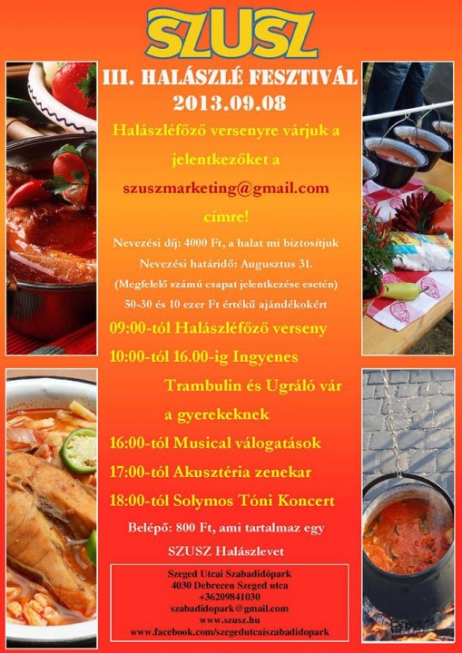 SZUSZ Halászlé Fesztivál 2013  - Szusz Halászlé Fesztivál